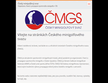 Tablet Screenshot of minigolf-sport.cz